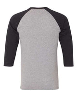 JERZEES Men's Triblend Three-Quarter Raglan Baseball T-Shirt JERZEES