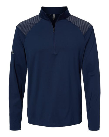 adidas Men's Shoulder Stripe Quarter-Zip Pullover adidas