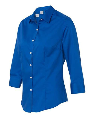 Van Heusen Women's Three-Quarter Sleeve Baby Twill Shirt