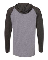 LAT Men's Fine Jersey Hooded Long Sleeve Raglan T-Shirt LAT
