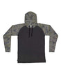 LAT Men's Fine Jersey Hooded Long Sleeve Raglan T-Shirt LAT