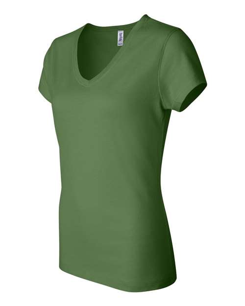 BELLA + CANVAS Women's Jersey V-Neck Tee