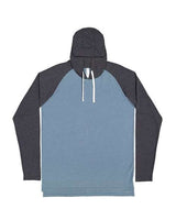 LAT Men's Fine Jersey Hooded Long Sleeve Raglan T-Shirt LAT