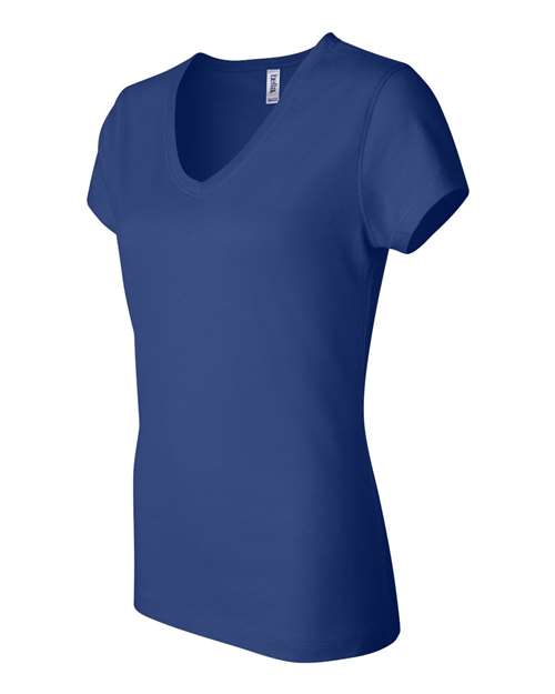 BELLA + CANVAS Women's Jersey V-Neck Tee