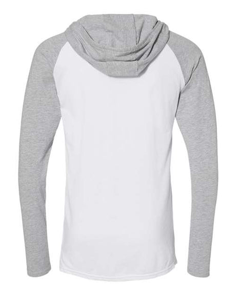 LAT Men's Fine Jersey Hooded Long Sleeve Raglan T-Shirt LAT
