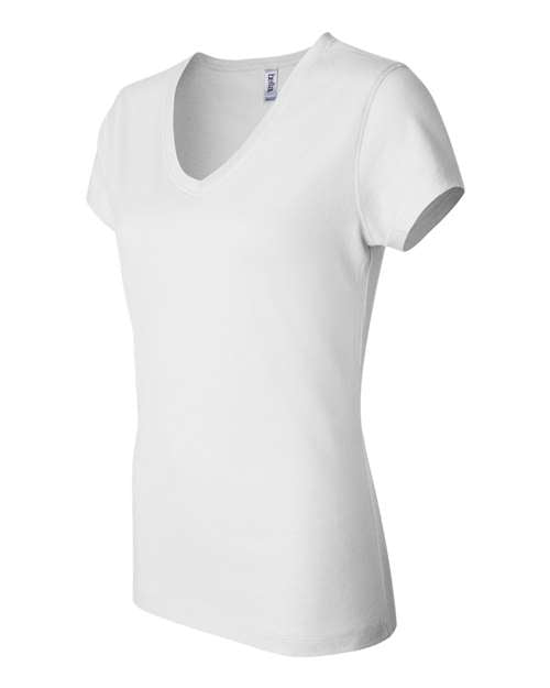 BELLA + CANVAS Women's Jersey V-Neck Tee