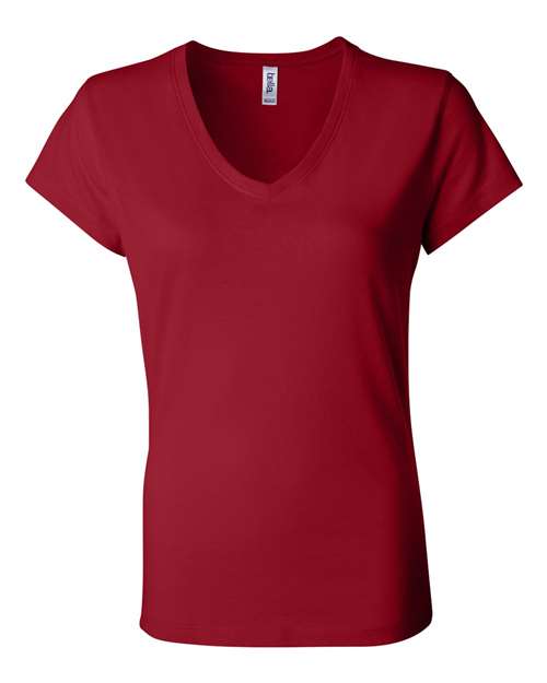 BELLA + CANVAS Women's Jersey V-Neck Tee