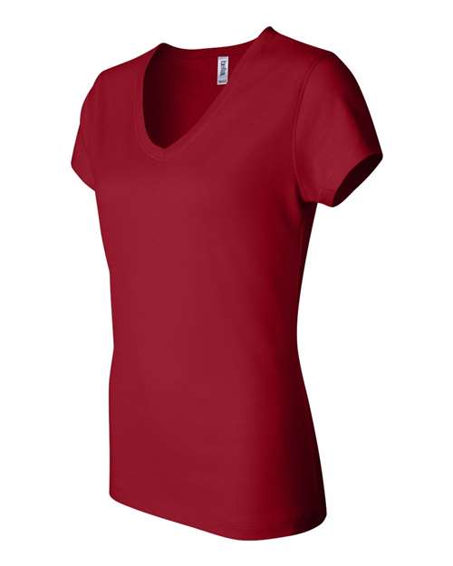 BELLA + CANVAS Women's Jersey V-Neck Tee