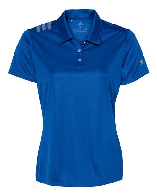 adidas Women's 3-Stripes Shoulder Polo-1