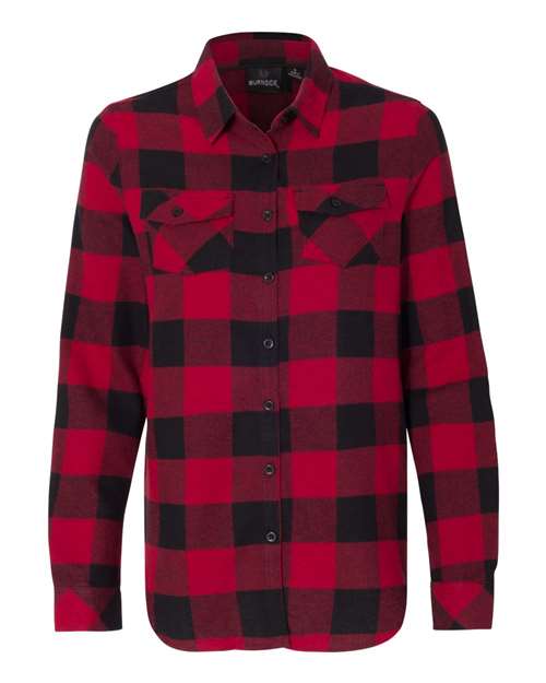 Burnside Women's Yarn-Dyed Long Sleeve Flannel Shirt Burnside