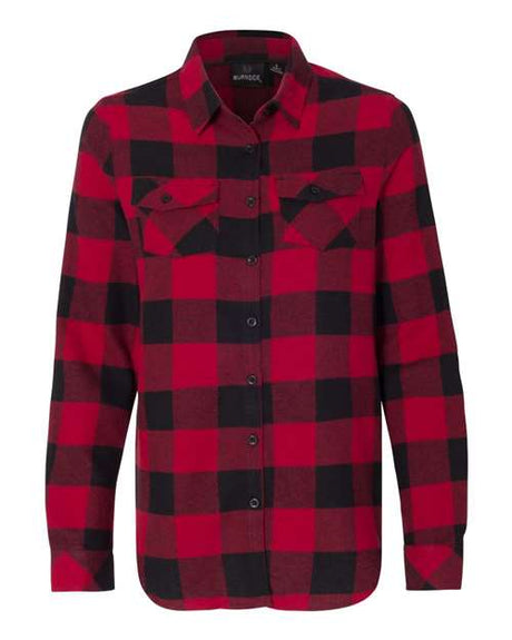 Burnside Women's Yarn-Dyed Long Sleeve Flannel Shirt Burnside