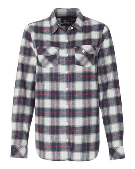 Burnside Women's Yarn-Dyed Long Sleeve Flannel Shirt Burnside