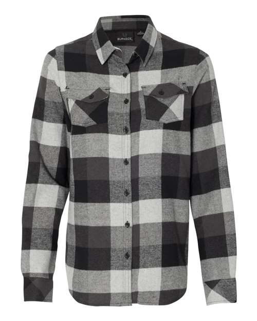 Burnside Women's Yarn-Dyed Long Sleeve Flannel Shirt Burnside
