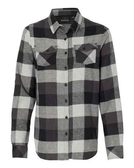 Burnside Women's Yarn-Dyed Long Sleeve Flannel Shirt Burnside