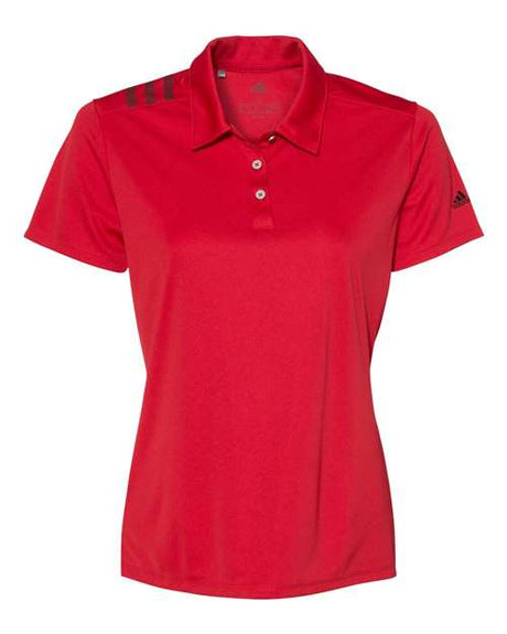 adidas Women's 3-Stripes Shoulder Polo-1