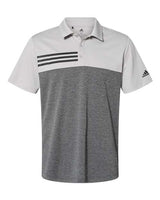 Adidas Men's Heathered Colorblock 3-Stripes Polo-1