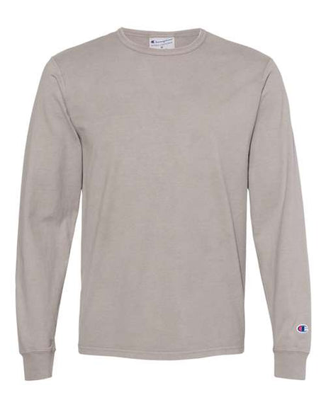Champion Men's Garment Dyed Long Sleeve T-Shirt Champion