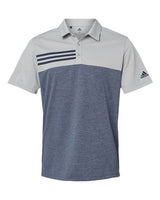 Adidas Men's Heathered Colorblock 3-Stripes Polo-1