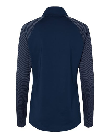 adidas Women's Stripe Block Quarter-Zip Pullover adidas