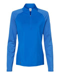adidas Women's Stripe Block Quarter-Zip Pullover adidas
