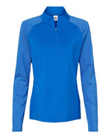 adidas Women's Stripe Block Quarter-Zip Pullover adidas