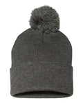 Sportsman Men's Pom-Pom 12" Knit Beanie Sportsman