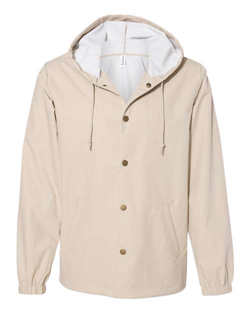 Independent Trading Co. Men's Water-Resistant Hooded Windbreaker Independent Trading Co.