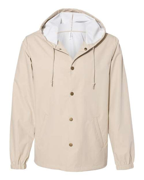 Independent Trading Co. Men's Water-Resistant Hooded Windbreaker Independent Trading Co.