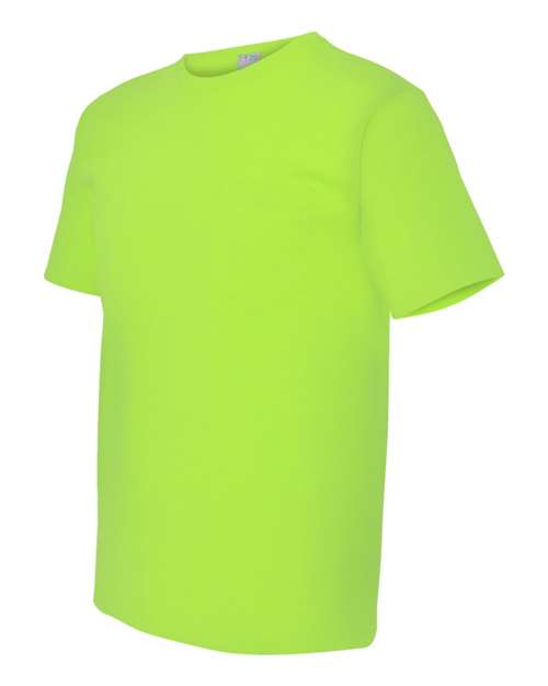 Bayside Men's USA-Made Short T-Shirt With a Pocket Bayside