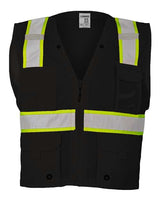 Kishigo Men's EV Series Enhanced Visibility Multi-Pocket Mesh Vest Kishigo