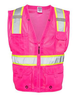 Kishigo Men's EV Series Enhanced Visibility Multi-Pocket Mesh Vest Kishigo