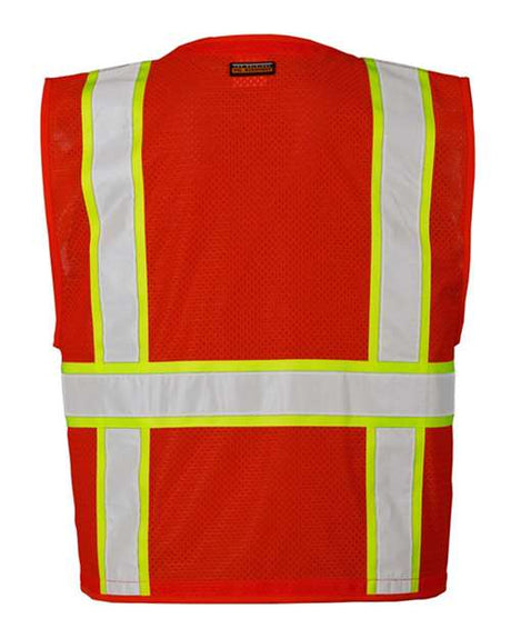 Kishigo Men's EV Series Enhanced Visibility Multi-Pocket Mesh Vest Kishigo