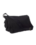 Authentic Pigment Unisex Pigment-Dyed Raw-Edge Messenger Bag Authentic Pigment