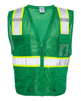 Kishigo Men's EV Series Enhanced Visibility Multi-Pocket Mesh Vest Kishigo