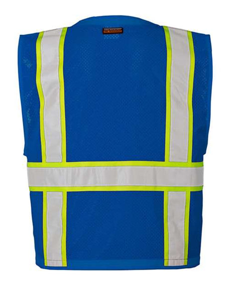 Kishigo Men's EV Series Enhanced Visibility Multi-Pocket Mesh Vest Kishigo