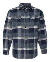 Burnside Men's Snap Front Long Sleeve Plaid Flannel Shirt Burnside