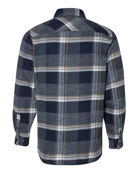 Burnside Men's Snap Front Long Sleeve Plaid Flannel Shirt Burnside