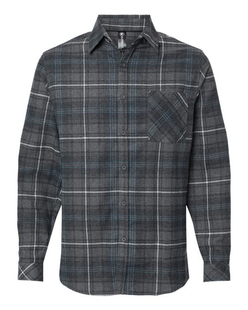 Burnside Men's Open Pocket Long Sleeve Flannel Shirt Mens Apparel Shirts & Tops