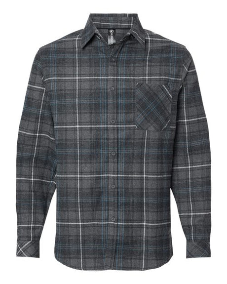 Burnside Men's Open Pocket Long Sleeve Flannel Shirt Mens Apparel Shirts & Tops