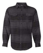 Burnside Men's Snap Front Long Sleeve Plaid Flannel Shirt Burnside