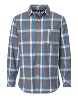 Burnside Men's Open Pocket Long Sleeve Flannel Shirt Mens Apparel Shirts & Tops