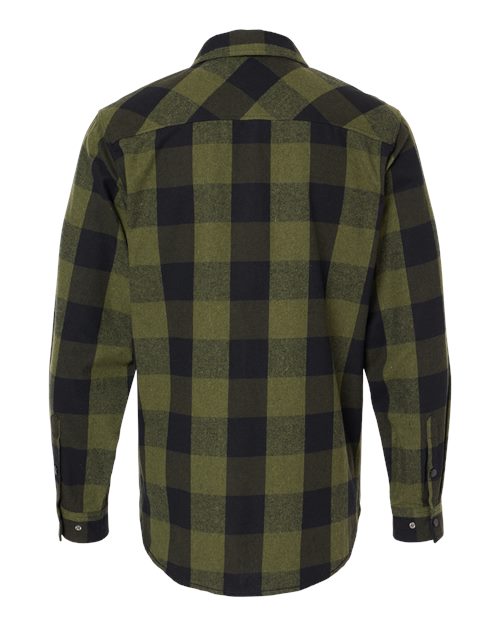 Burnside Men's Snap Front Long Sleeve Plaid Flannel Shirt Burnside