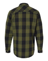 Burnside Men's Snap Front Long Sleeve Plaid Flannel Shirt Burnside