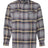 Burnside Men's Snap Front Long Sleeve Plaid Flannel Shirt Burnside