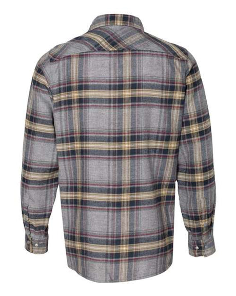 Burnside Men's Snap Front Long Sleeve Plaid Flannel Shirt Burnside