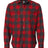 Burnside Men's Snap Front Long Sleeve Plaid Flannel Shirt Burnside