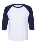 JERZEES Premium Blend Ringspun Three-Quarter Sleeve Raglan Baseball T-Shirt JERZEES