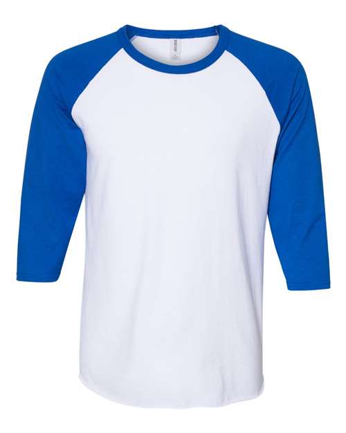JERZEES Premium Blend Ringspun Three-Quarter Sleeve Raglan Baseball T-Shirt