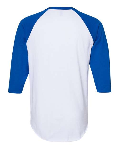 JERZEES Premium Blend Ringspun Three-Quarter Sleeve Raglan Baseball T-Shirt