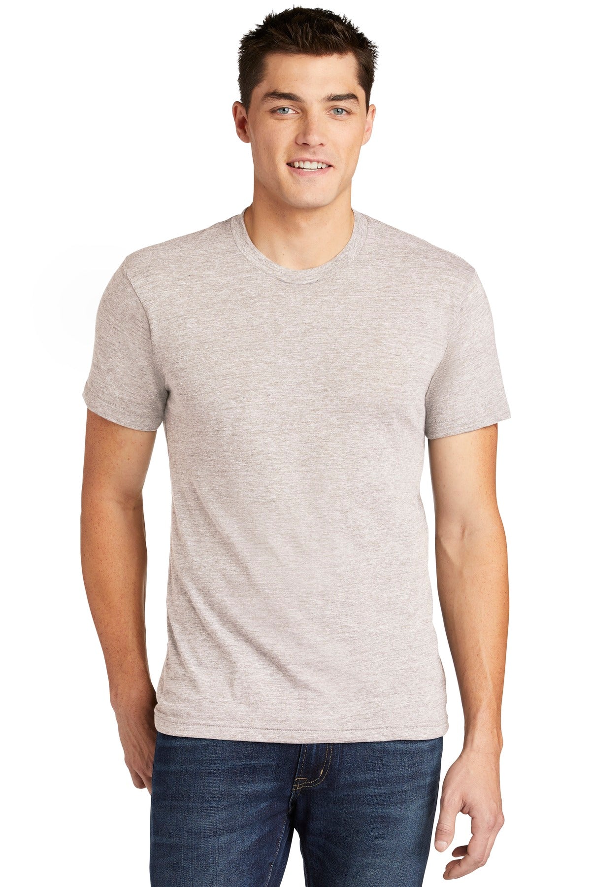 American Apparel Men's Tri-Blend Short Sleeve Track T-Shirt American Apparel